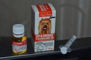 Suspensão Prazitsid plus para dosagem de cães